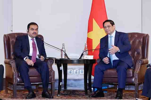 Vietnamese Prime Minister Pham Minh Chinh and Gautam Adani